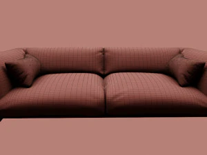 sof&aacute; moderno Modelo 3D