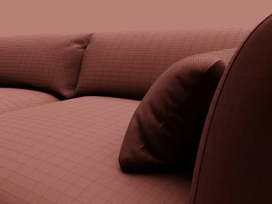 sof&aacute; moderno Modelo 3D