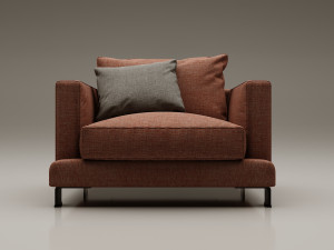 sofa camerich lazy time 3D Model