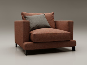 sofa camerich lazy time Model 3D