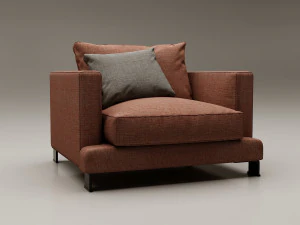 sofa camerich lazy time 3D Model