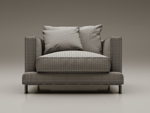 sofa camerich lazy time Model 3D
