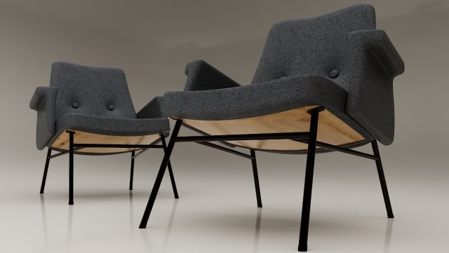 armchair sk660 3D Model .c4d .max .obj .3ds .fbx .stl .blend 