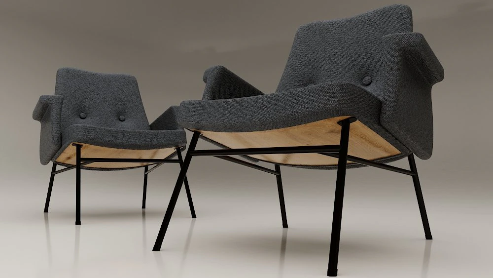 armchair sk660 3D Model .c4d .max .obj .3ds .fbx .stl .blend