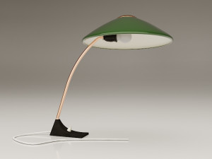 green desk lamp 3D Model
