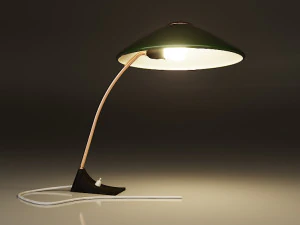green desk lamp 3D Model