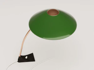 green desk lamp 3D Model