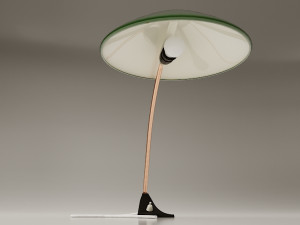 green desk lamp 3D Model