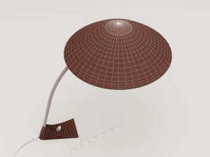 green desk lamp 3D Model