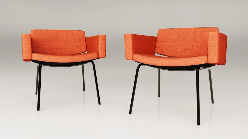 council armchairs 3D Model .c4d .max .obj .3ds .fbx .stl .blend 