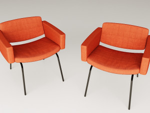 council armchairs 3D 모델