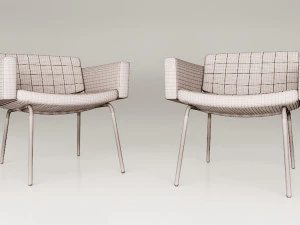 council armchairs 3D Model