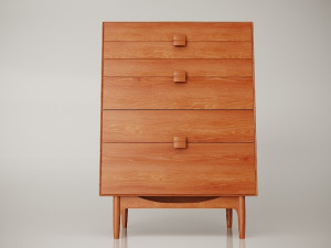 chest of drawers by ib kofod larsen 3D Model