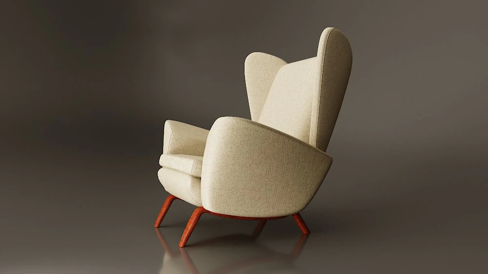 lounge chair by howard keith 3D Model .c4d .max .obj .3ds .fbx .stl .blend 