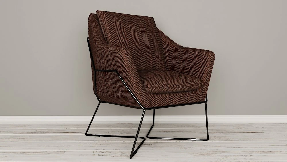 lincoln lounge chair 3D Model .c4d .max .obj .3ds .fbx .stl .blend