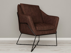 lincoln lounge chair 3D Model