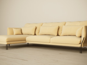 majestic sofa carmenes 3D Model