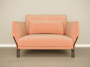 majestic armchair carmenes 3D Model