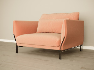 majestic armchair carmenes 3D 模型