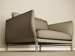 majestic armchair carmenes 3D 模型