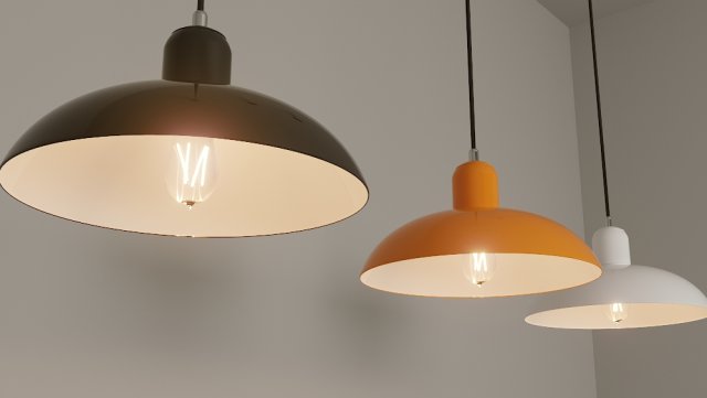 kaiser pendant lamp 3D 模型 .c4d .max .obj .3ds .fbx .stl .blend 