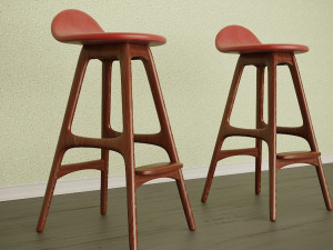 od61 barstools by erik buch 3D Model