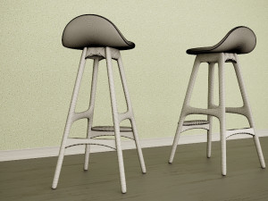 od61 barstools by erik buch 3D Модель