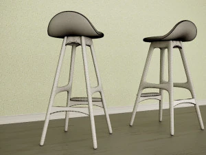 od61 barstools by erik buch 3D Model