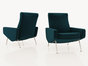 armchairs troika pierre guariche airborne 1950 Modelo 3D