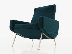 armchairs troika pierre guariche airborne 1950 Modelo 3D