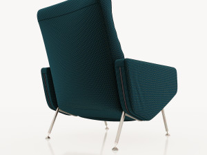armchairs troika pierre guariche airborne 1950 Modelo 3D