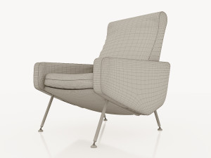 armchairs troika pierre guariche airborne 1950 Modelo 3D