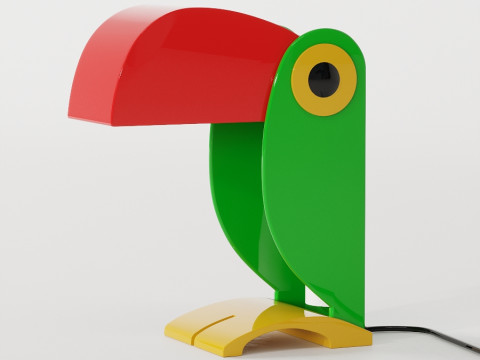Toucan lamp by oldtimer ferrari 1960s Modèle 3D