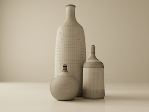 Vases by jacques and dani ruelland 1960s Modelo 3D