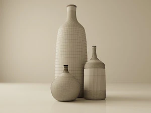 Vases by jacques and dani ruelland 1960s 3D Model