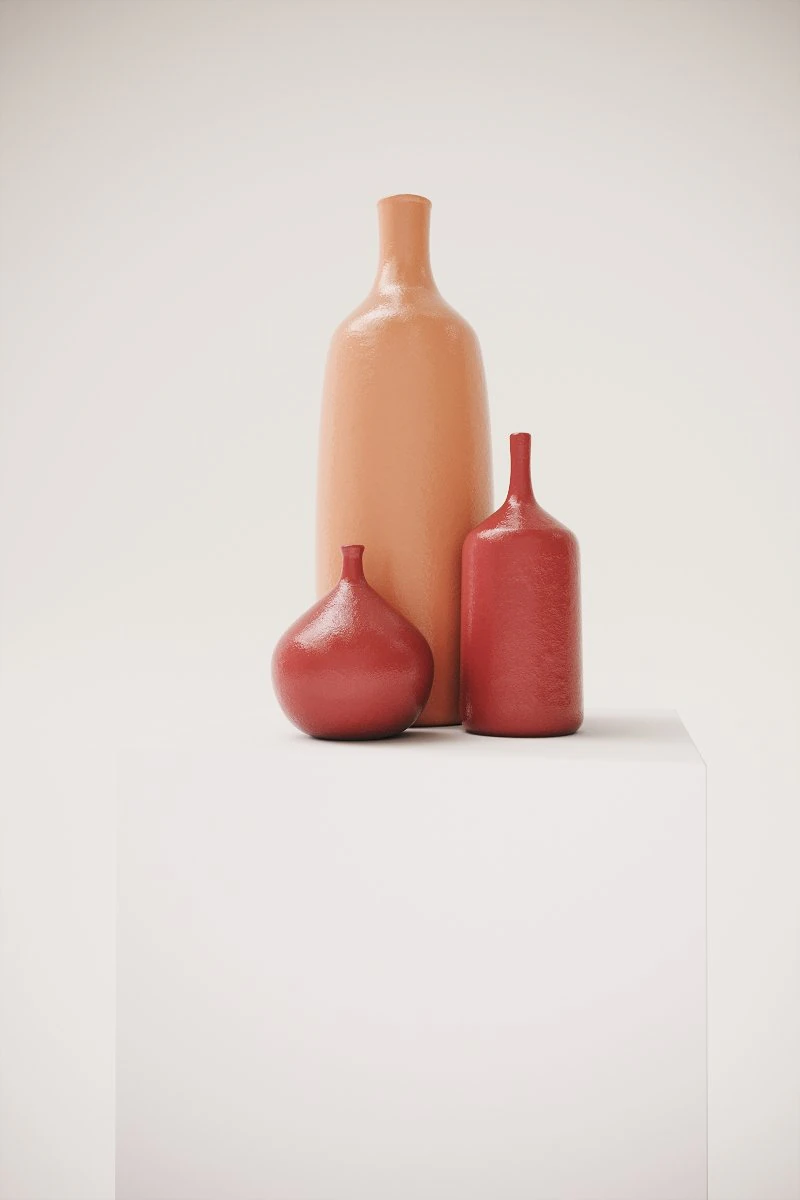 Vases by jacques and dani ruelland 1960s 3D Model .c4d .max .obj .3ds .fbx .stl .blend 