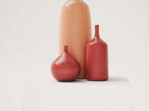 Vases by jacques and dani ruelland 1960s 3D Model