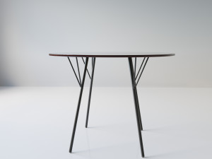 rd1 dining table by robin day 3D Model