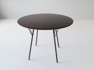 rd1 dining table by robin day 3D Model