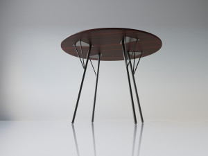 rd1 dining table by robin day 3D Model