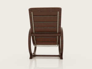 leather slipper chair 1930s Modelo 3D