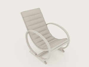 leather slipper chair 1930s Modelo 3D