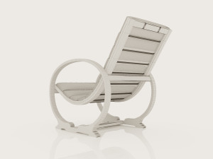 leather slipper chair 1930s Modelo 3D