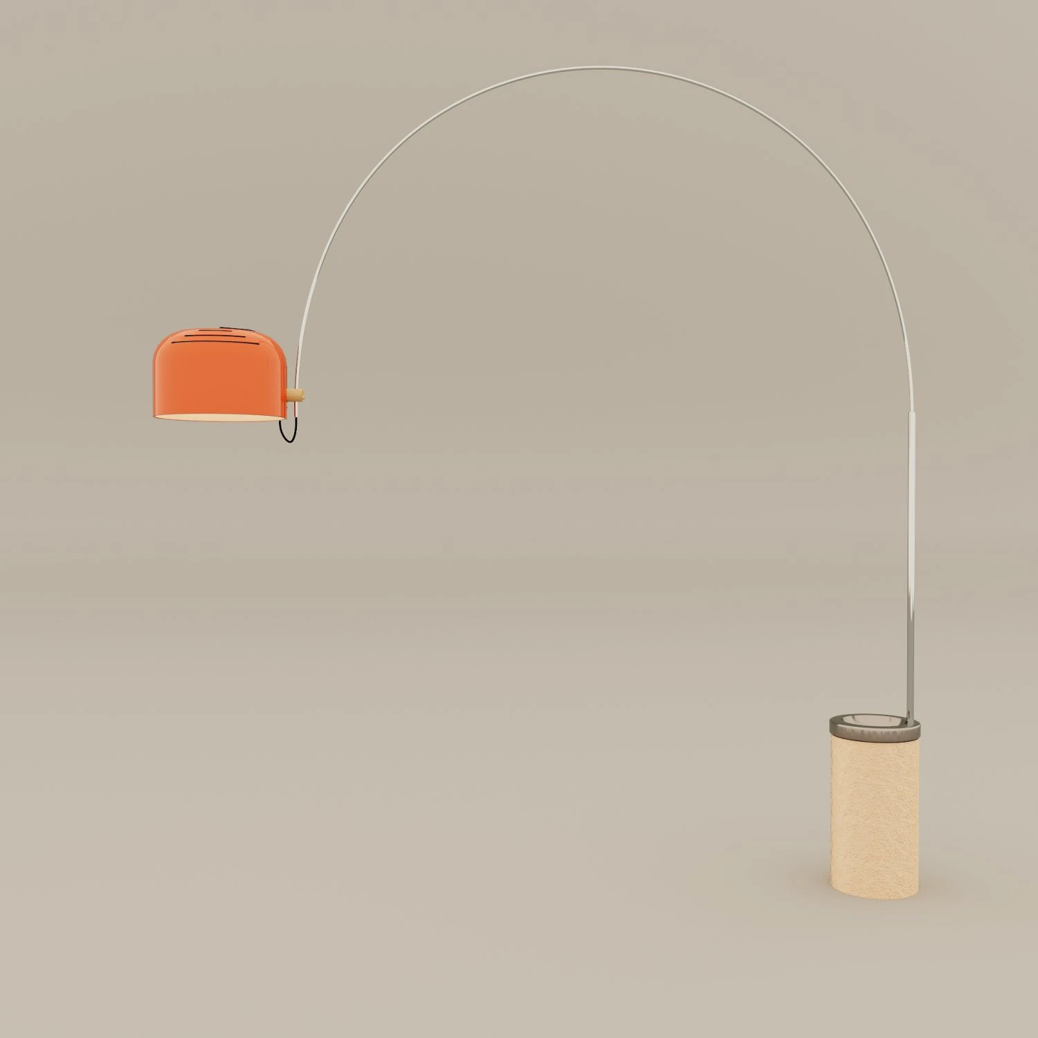 huge floor lamp by guzzini 1960s 3D Model .c4d .max .obj .3ds .fbx .stl .blend 