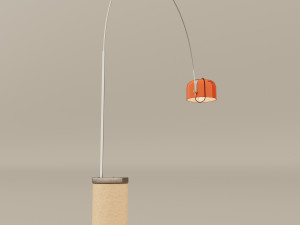 huge floor lamp by guzzini 1960s Modello 3D
