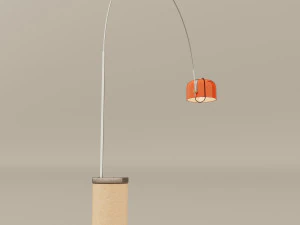 huge floor lamp by guzzini 1960s 3D Model