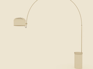 huge floor lamp by guzzini 1960s Modello 3D