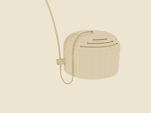 huge floor lamp by guzzini 1960s Modello 3D