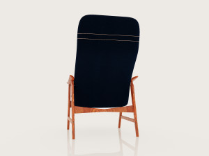teak lounge chair 1960s Modelo 3D