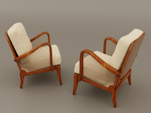 lounge chair 1950s Modèle 3D